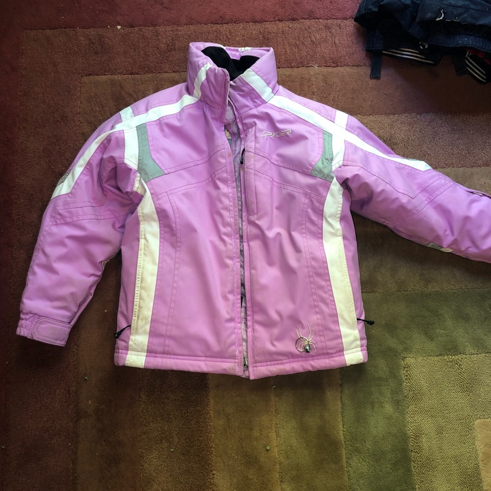 Spyder Purple girls ski jacket